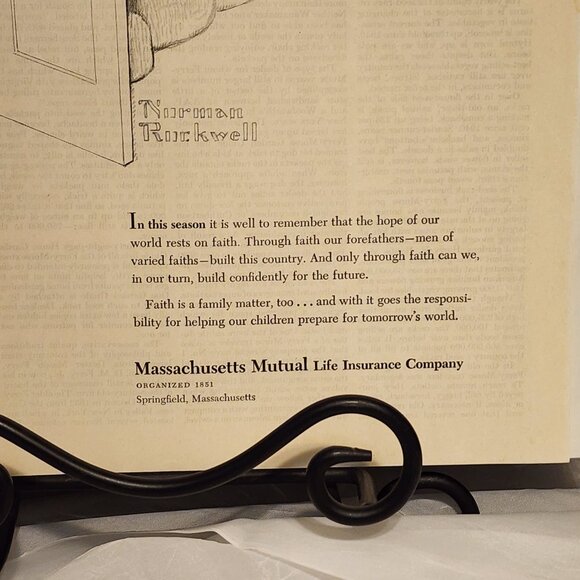 Norman Rockwell Art - Mass Mutual Advertisement - Vintage advertising. - Picture 3 of 4